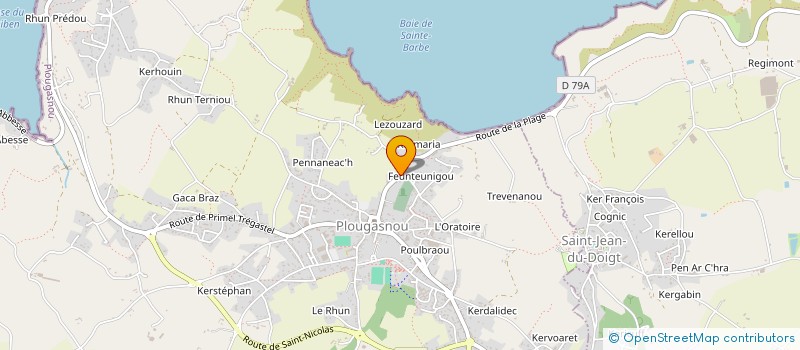 localisation de l'entreprise MAHE PLOUGASNOU  PLOUGASNOU