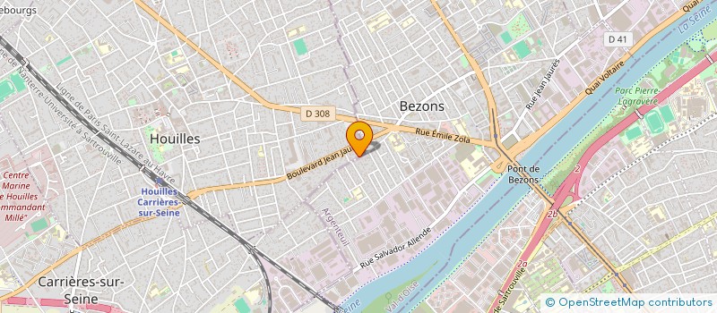 localisation de l'entreprise MAHEDAROMA  HOUILLES