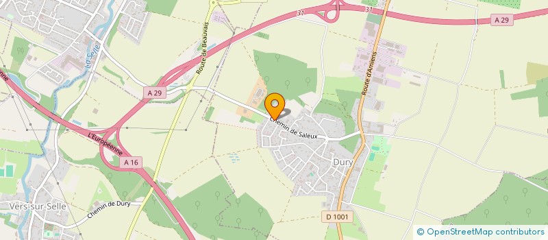 localisation de l'entreprise MAHEGUS  DURY