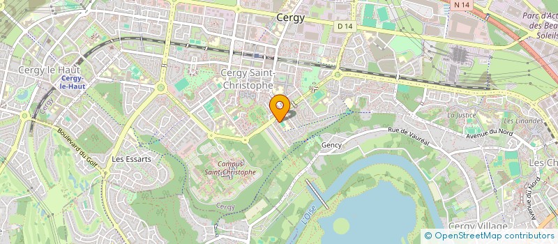 localisation de l'entreprise MAHEL BATIMENT  CERGY