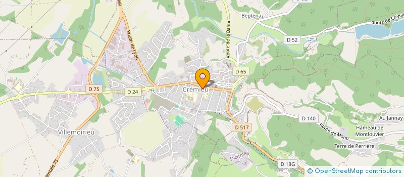 localisation de l'entreprise MAHESA  CREMIEU