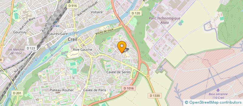 localisation de l'entreprise MAHETAN TRANSPORT  CREIL