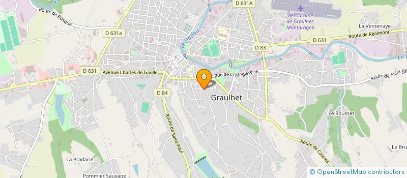 localisation de l'entreprise MAHEU JEAN-BERNARD & VICTOR ANNE-MARIE  GRAULHET