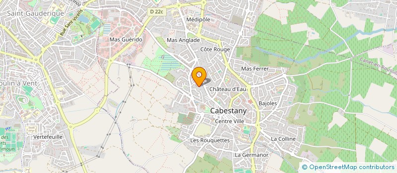 localisation de l'entreprise MAHEVA  CABESTANY