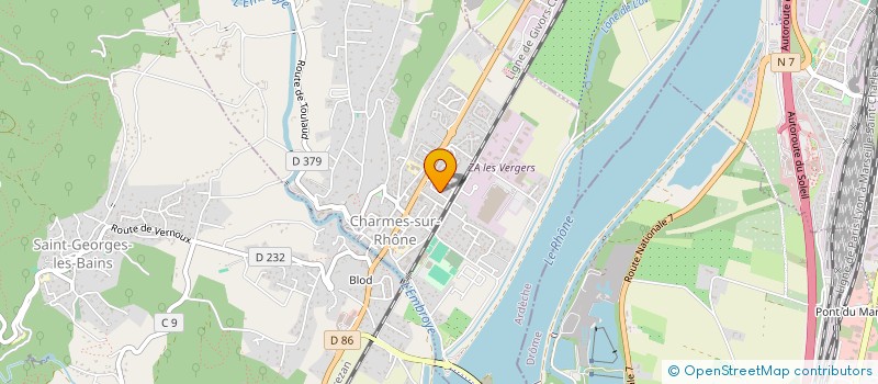 localisation de l'entreprise MAHEVAN  CHARMES-SUR-RHONE