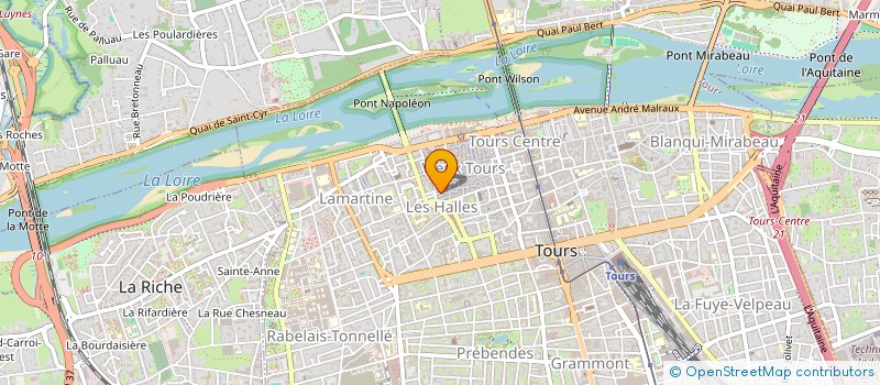 localisation de l'entreprise MAHEVIT  TOURS