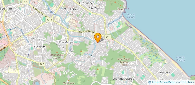 localisation de l'entreprise MAHEYAN INVEST  CAYENNE