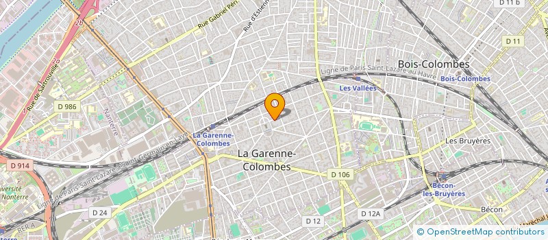 localisation de l'entreprise MAHIBE INVESTISSEMENTS à LA GARENNE-COLOMBES