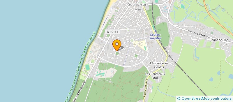 localisation de l'entreprise MAHIEU INDIVISION  SOULAC-SUR-MER