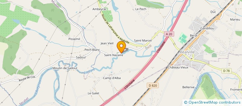 localisation de l'entreprise MAHIEUX  REALVILLE