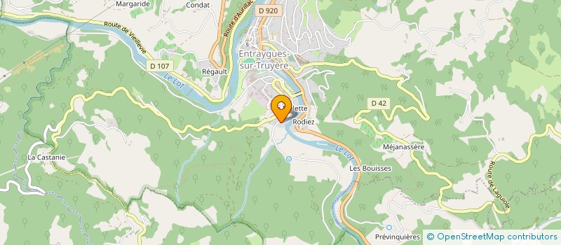 localisation de l'entreprise MAHIEUX DEMOULIN  ENTRAYGUES-SUR-TRUYERE