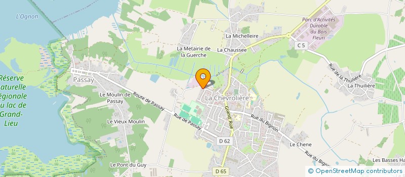 localisation de l'entreprise MAHILO à LA CHEVROLIERE