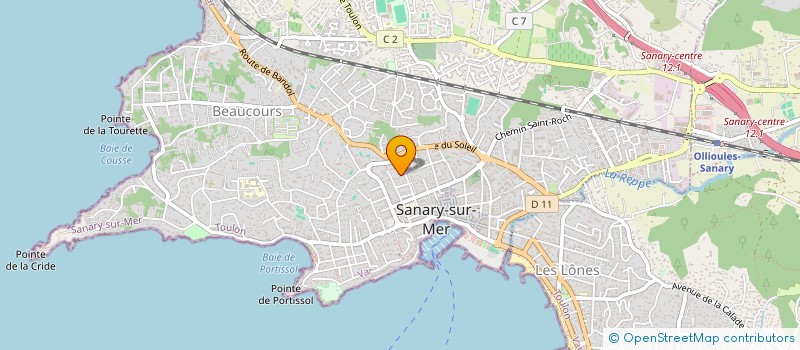 localisation de l'entreprise MAHINA à SANARY-SUR-MER
