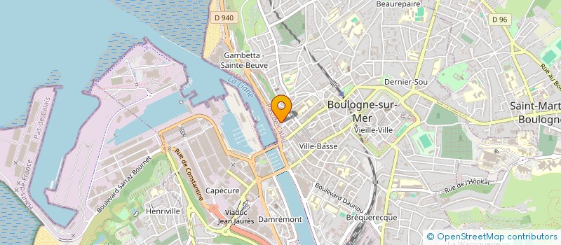 localisation de l'entreprise MAHITA à BOULOGNE-SUR-MER