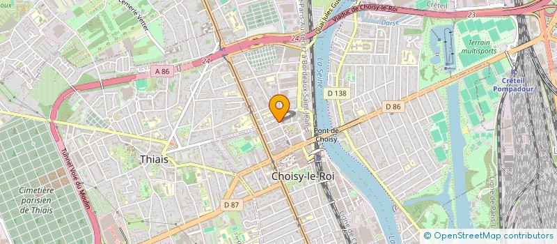 localisation de l'entreprise MAHJOUB MUB  CHOISY-LE-ROI