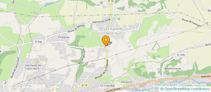 localisation de l'entreprise MAHLL  LA CHAPELLE-DE-LA-TOUR