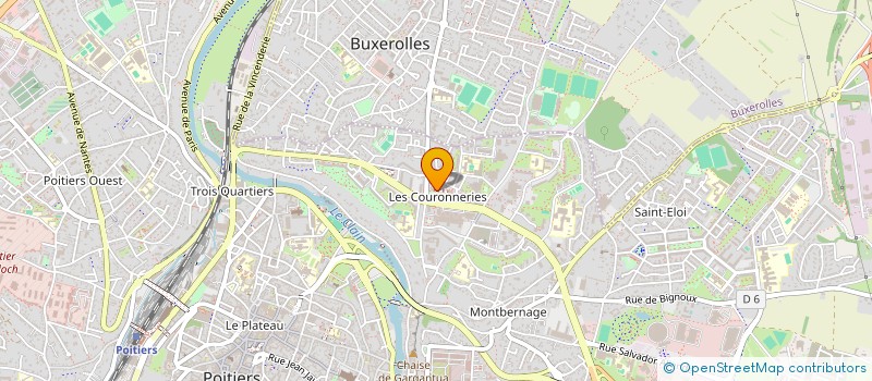 localisation de l'entreprise MAHMOUD COIFFURE.10  POITIERS