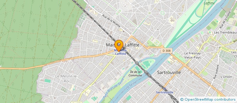 localisation de l'entreprise MAHO COURTAGE à MAISONS-LAFFITTE