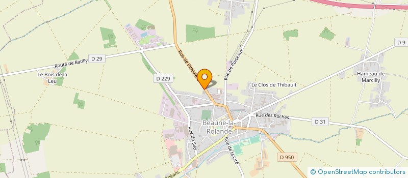 localisation de l'entreprise MAHON SARL à BEAUNE-LA-ROLANDE
