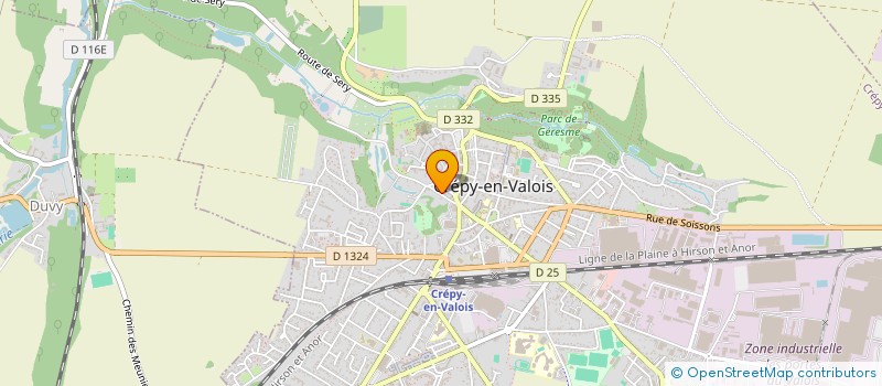 localisation de l'entreprise MAHONY à CREPY-EN-VALOIS