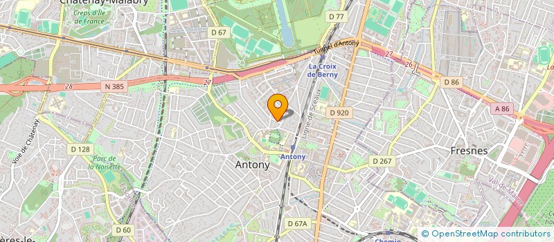 localisation de l'entreprise MAHOOR à ANTONY