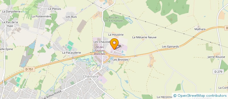 localisation de l'entreprise MAHOT LEGUMES FRAIS à CHAUMES-EN-RETZ