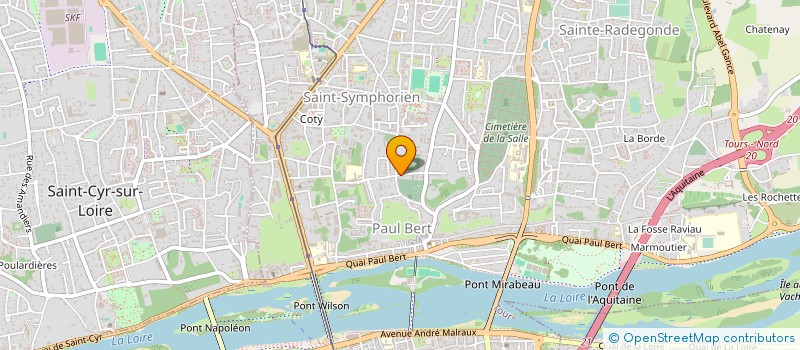 localisation de l'entreprise MAHOUDEAU  TOURS