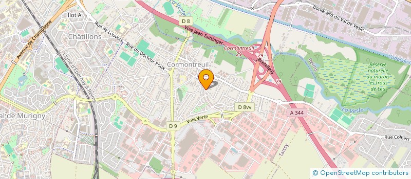 localisation de l'entreprise MAHU  CORMONTREUIL