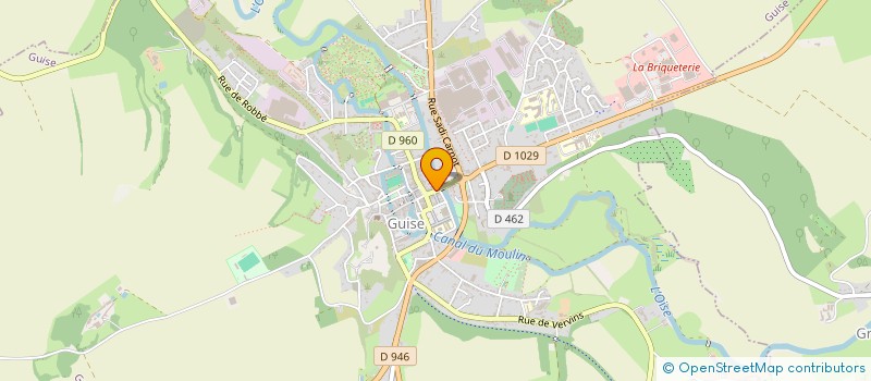 localisation de l'entreprise MAHU - MAYEUR à GUISE