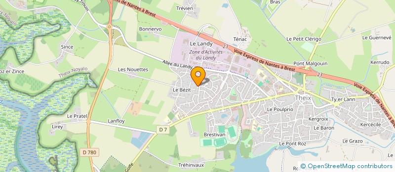 localisation de l'entreprise MAHUAS LE BLANC  THEIX-NOYALO