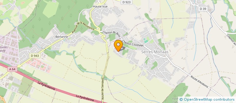 localisation de l'entreprise MAHUIC  SERRES MORLAAS