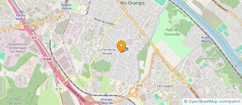 localisation de l'entreprise MAHUSY à RIS-ORANGIS