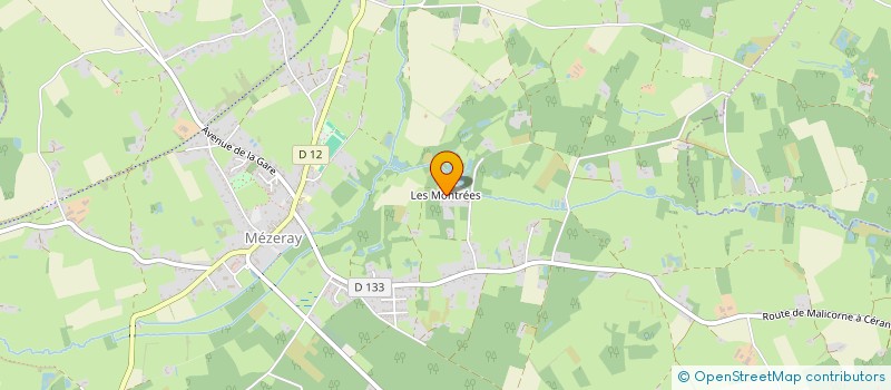 localisation de l'entreprise MAHUTHO  MEZERAY