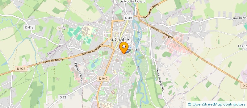 localisation de l'entreprise MAHXIS PEINTURE à LA CHATRE