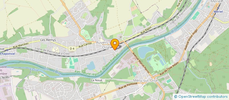 localisation de l'entreprise MAI  AUVERS-SUR-OISE