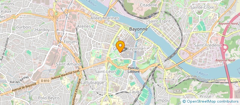 localisation de l'entreprise MAI - ANA  BAYONNE