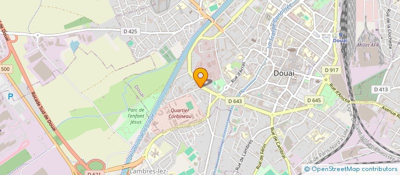 localisation de l'entreprise MAI AUTO EUROPE à DOUAI