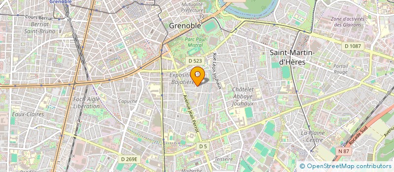 localisation de l'entreprise MAI IMMOBILIER à GRENOBLE