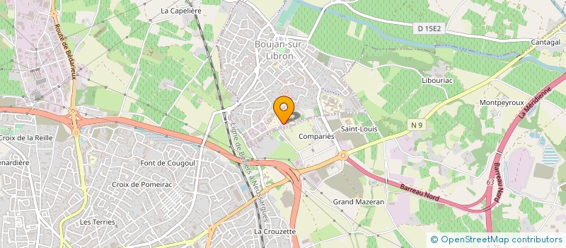 localisation de l'entreprise MAIA à BOUJAN-SUR-LIBRON