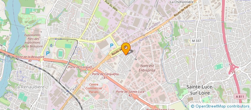 localisation de l'entreprise MAIA à NANTES