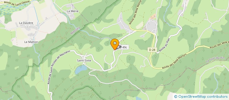 localisation de l'entreprise MAIA ET SAREL  MERLAS