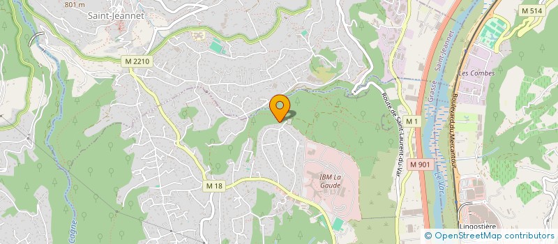 localisation de l'entreprise MAIA RUCHERS ASSOCIATIFS  LA GAUDE