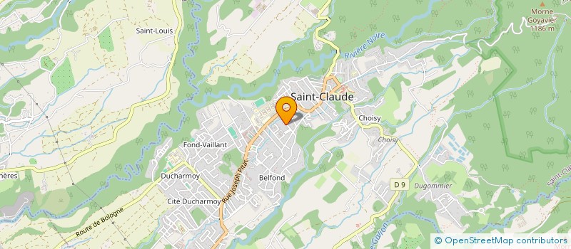 localisation de l'entreprise MAIASTRA à SAINT-CLAUDE