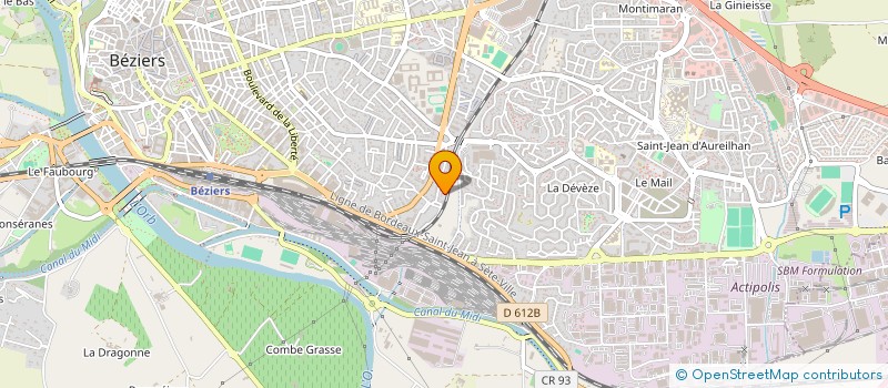 localisation de l'entreprise MAIBE  BEZIERS