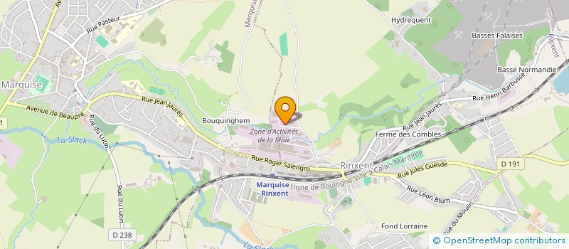 localisation de l'entreprise MAIE IMMO  RINXENT