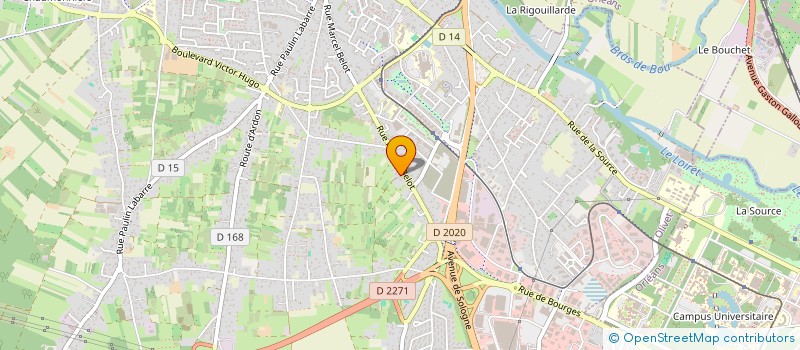 localisation de l'entreprise MAIGNAN COUVERTURE à OLIVET