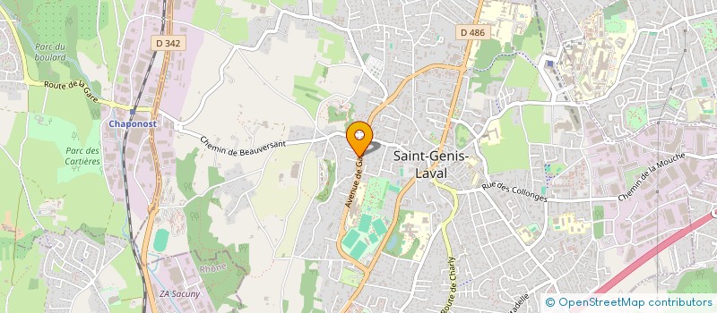 localisation de l'entreprise MAIGRIR à SAINT-GENIS-LAVAL