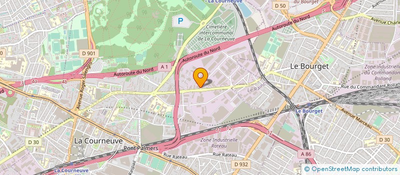 localisation de l'entreprise MAILA à LA COURNEUVE