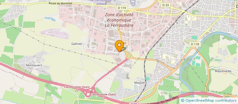 localisation de l'entreprise MAILANE à CARCASSONNE