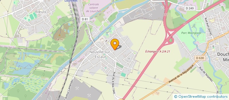 localisation de l'entreprise MAILHES HOLDING  NEUVILLE-SUR-ESCAUT